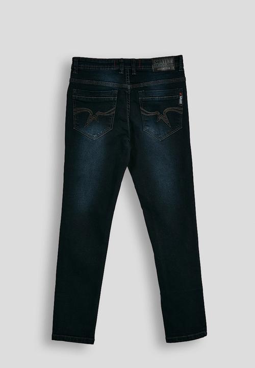 SOVIET - Boys Skinny Fashion Denim - Blue Black