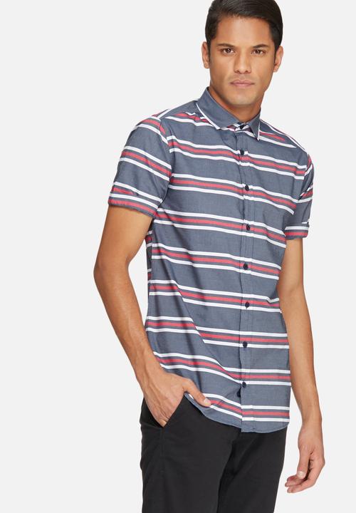 basicthread - Stripe slim fit shirt