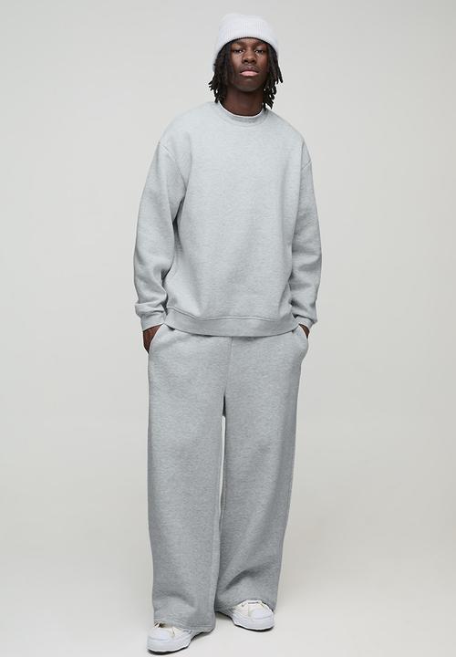 boohooMAN - Oversized Sweatshirt - Grey Marl