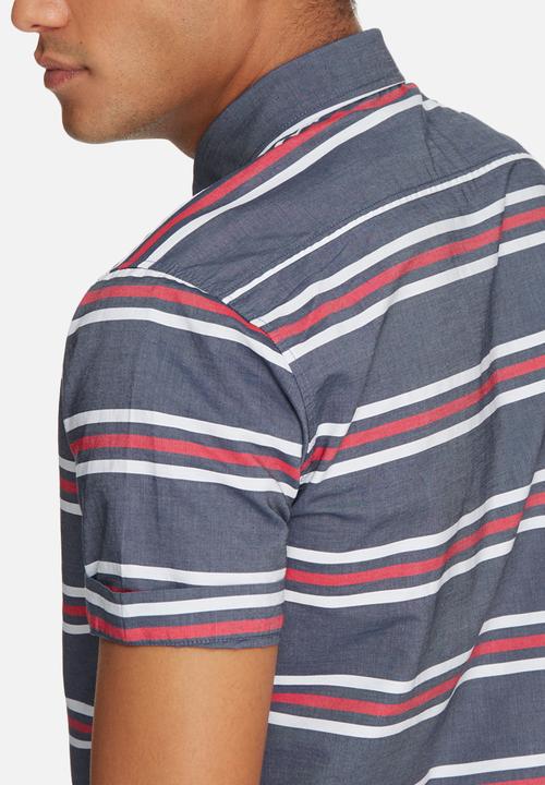 basicthread - Stripe slim fit shirt