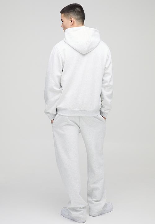 boohooMAN - 330GSM Basic Regular Fit Zip Through Hoodie - Grey Marl