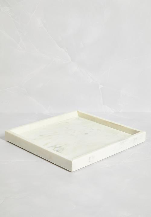 Sixth Floor - Marble Drinks Tray - White