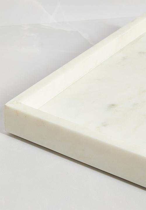 Sixth Floor - Marble Drinks Tray - White