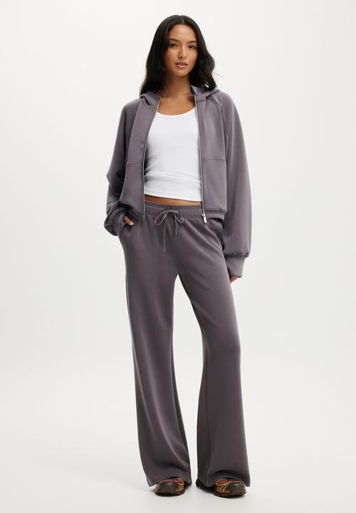 Cotton On - Ultimate Soft Wide Leg Pant - Violet Grey