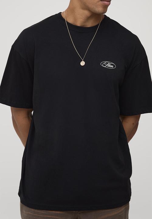 boohooMAN - Black Oversized No Beef Just Vibes T-Shirt - Black