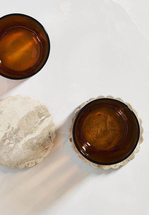 Sixth Floor - Scalloped Marble Coaster set of 4