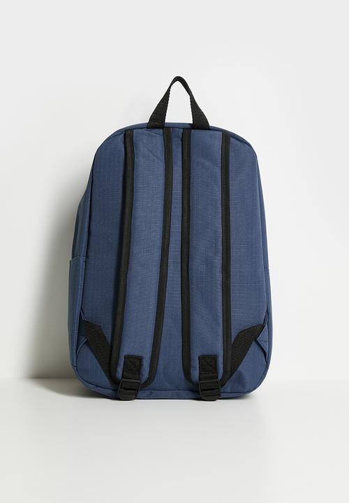 SOVIET - Reggae Backpack 2 Tone- Contrast Pocket - Navy & Silver