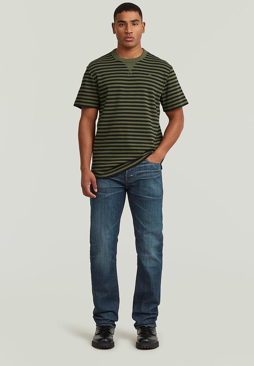 G-STAR - Nifous Stripe R T - Four Leave Clover/DK Black Stripe