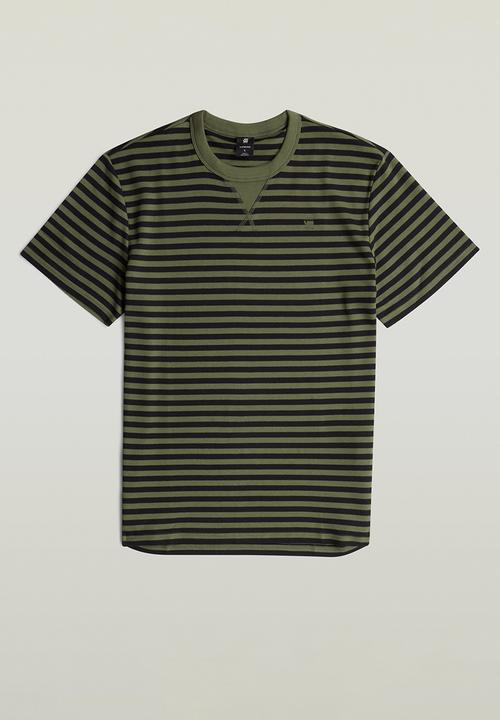 G-STAR - Nifous Stripe R T - Four Leave Clover/DK Black Stripe