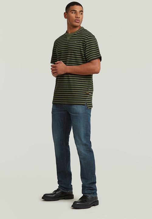 G-STAR - Nifous Stripe R T - Four Leave Clover/DK Black Stripe
