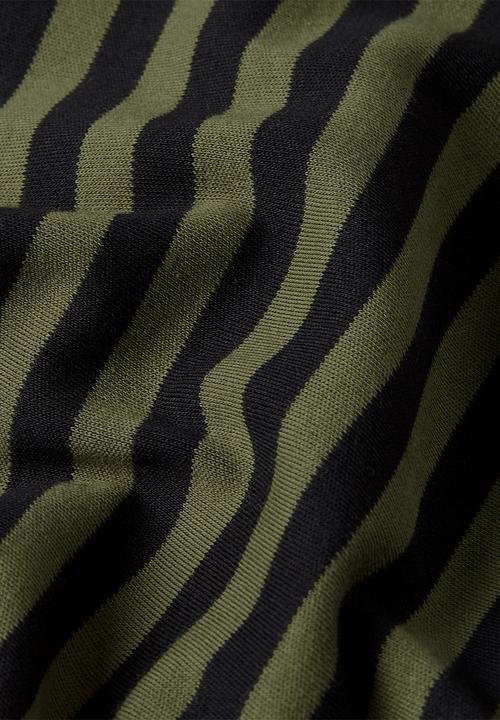 G-STAR - Nifous Stripe R T - Four Leave Clover/DK Black Stripe