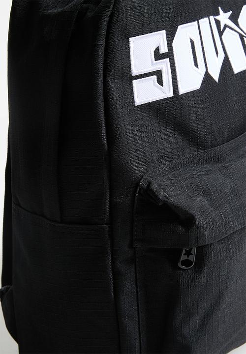 SOVIET - Reggae Backpack 2 Tone- Contrast Pocket - Black & White