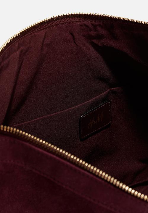 H&M - Shoulder bag - burgundy 