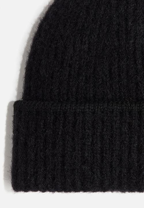 H&M - Soft-brushed beanie - black