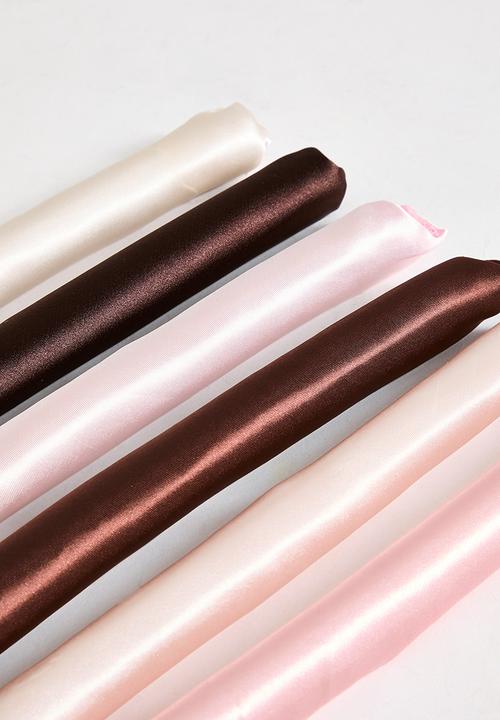 Glam Beauty - Heatless Curling Set 6 Piece - Shades of Nude
