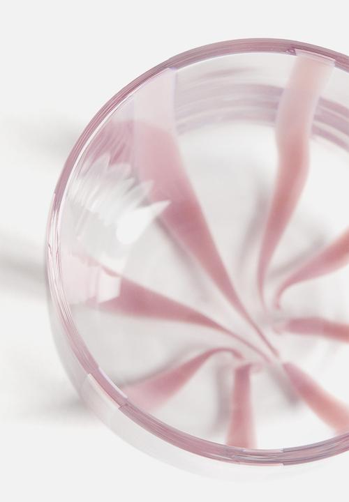 H&M - Patterned tumbler - pink striped