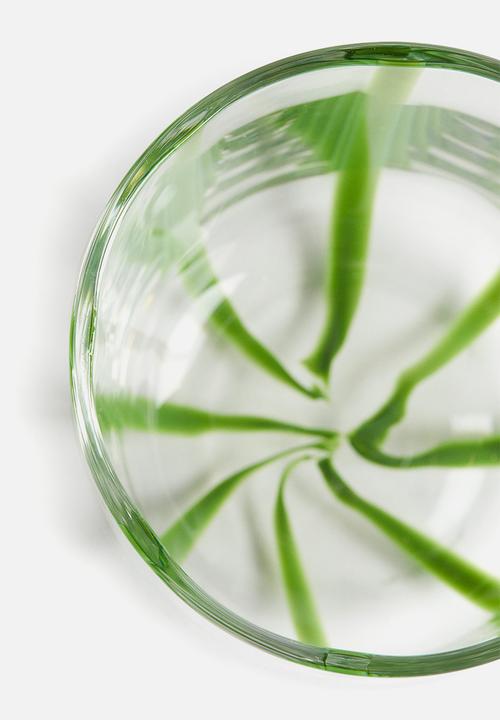 H&M - Patterned tumbler - green striped