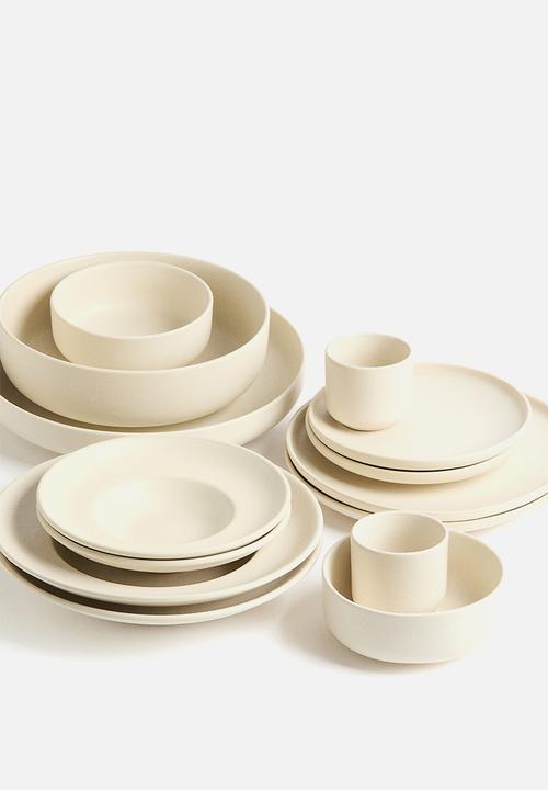 H&M - Reactive-glaze stoneware serving bowl - light beige 