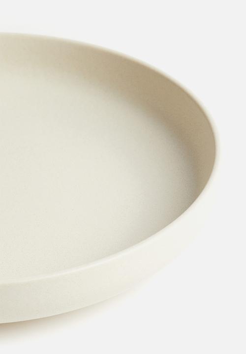 H&M - Reactive-glaze stoneware serving bowl - light beige 