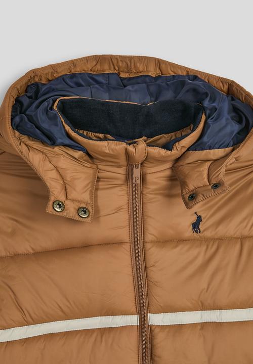 POLO - Boys owen long sleeve puffer jacket - clay