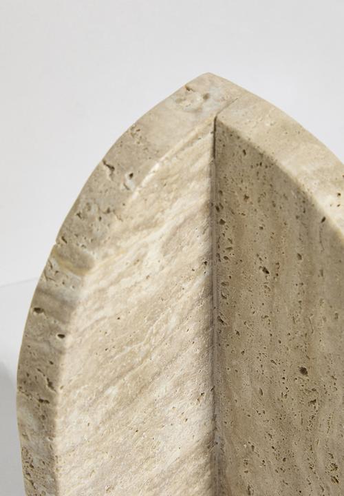 Sixth Floor - Travertine Bookend set of 2 - Natural