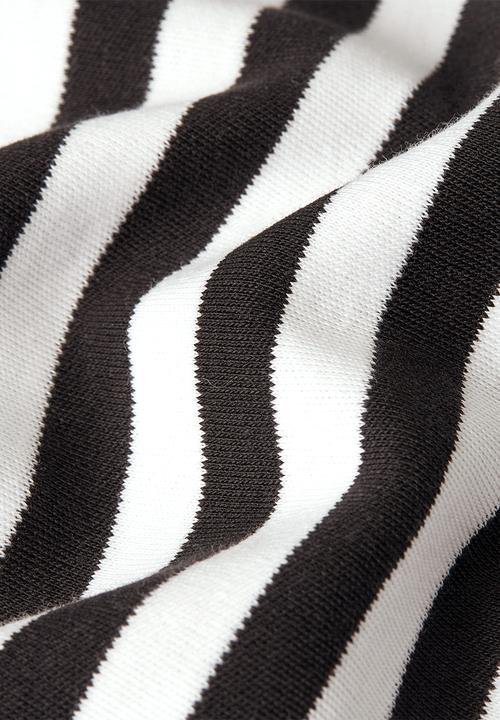 G-STAR - Nifous Stripe R T-shirt - White/DK Black Stripe 