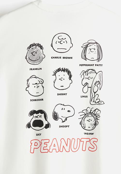 H&M - Loose fit t-shirt - white & snoopy