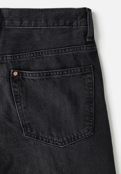 H&M - Loose straight jeans - black