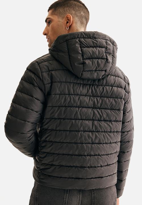 H&M - Slim fit lightweight puffer jacket - black