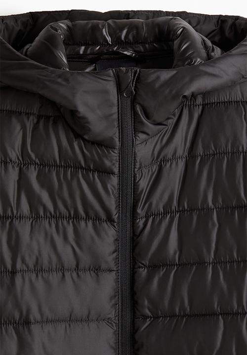 H&M - Slim fit lightweight puffer jacket - black