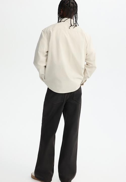 H&M - Regular fit corduroy shirt - beige