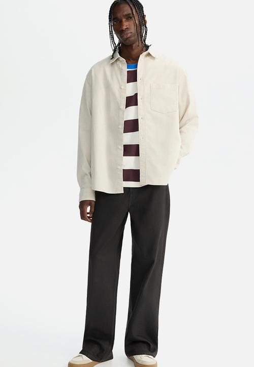 H&M - Regular fit corduroy shirt - beige