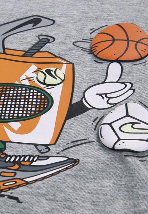 Nike - Nkb I Am Sport Boxy Graphic Tee - Dk Grey Heather
