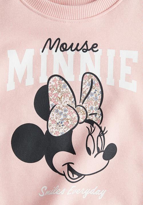 H&M - Printed sweatshirt -  light pink/minnie mouse 