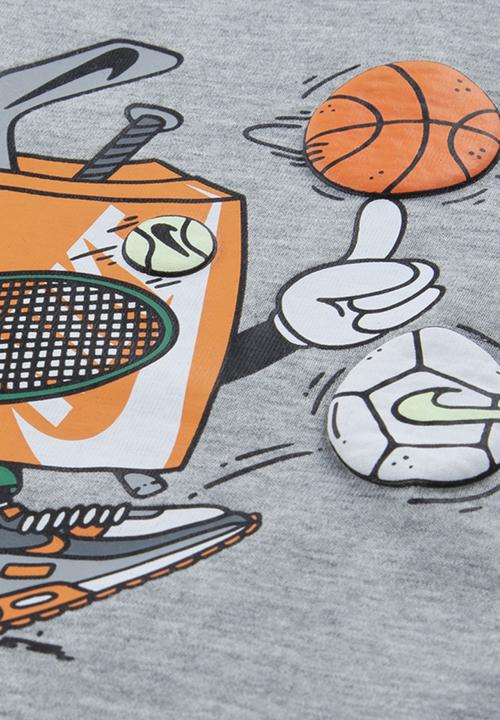 Nike - Nkb I Am Sport Boxy Graphic Tee - Dk Grey Heather