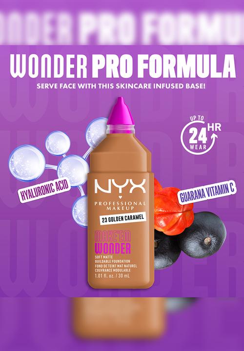 NYX Professional Makeup - Make 'Em Wonder Foundation - Golden Caramel