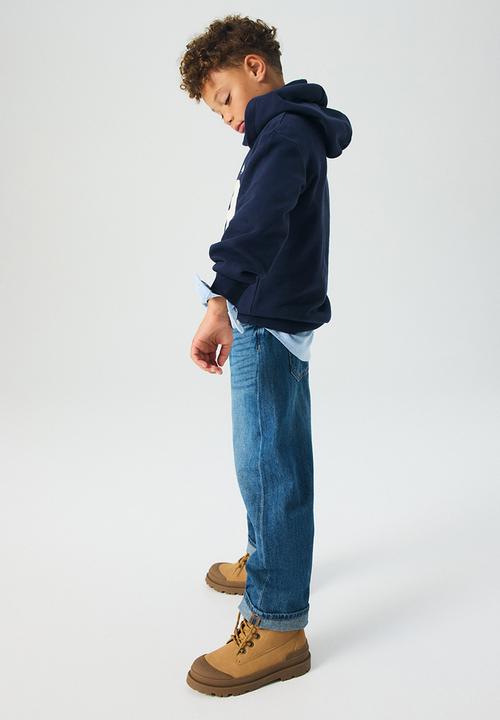 H&M - Printed hoodie -  navy blue/28 