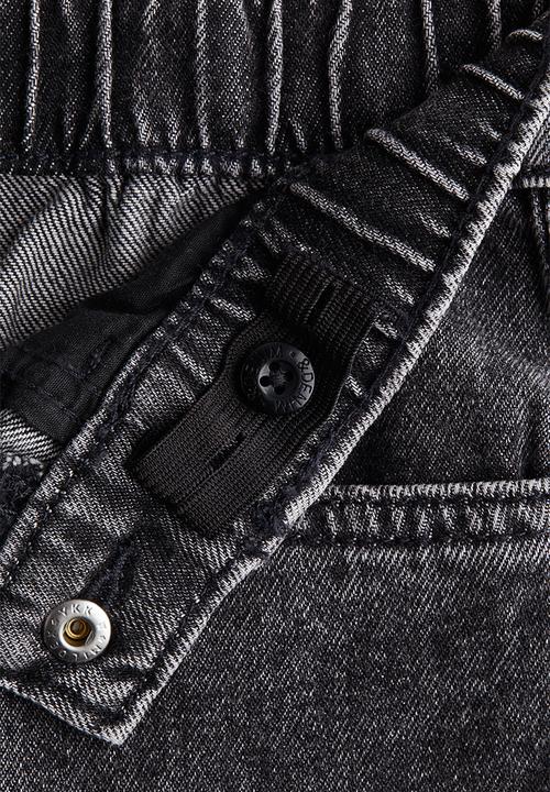 H&M - Relaxed tapered fit jeans - dark grey -