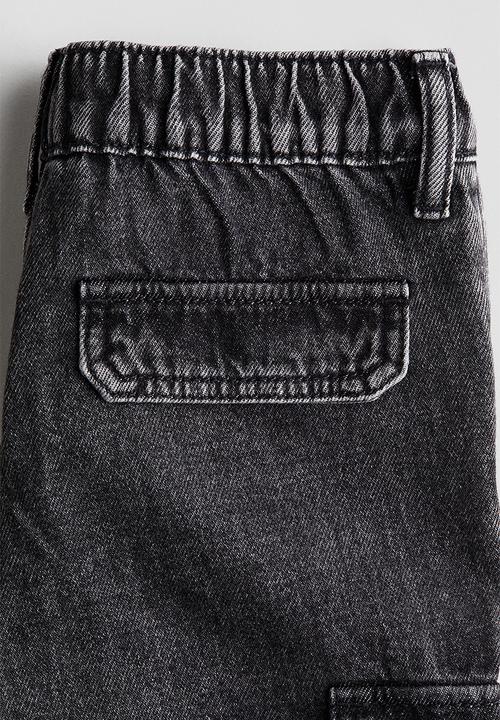 H&M - Relaxed tapered fit jeans - dark grey -