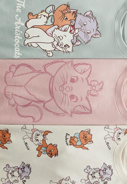 H&M - 3-Pack printed jersey tops - light turquoise aristocats
