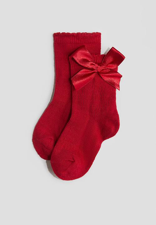 H&M - 4-Pack socks - red hearts