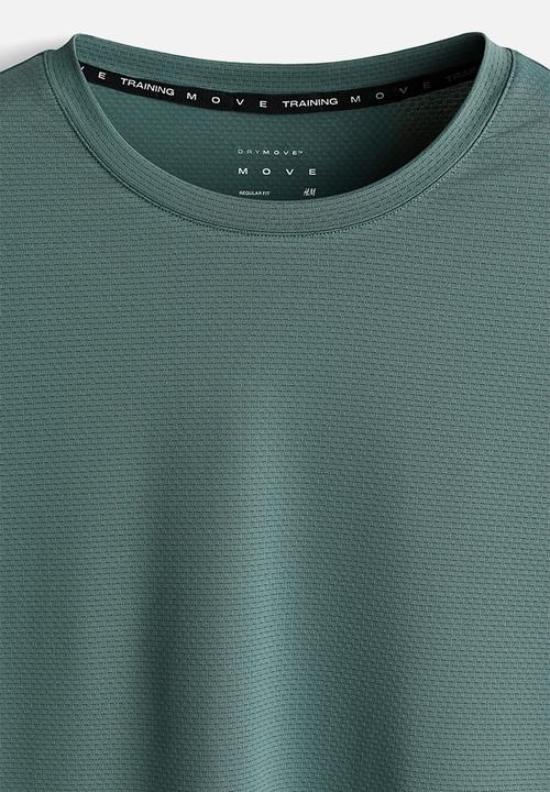 H&M - Long-sleeved sports top with drymove™ - green
