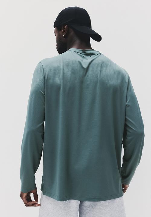 H&M - Long-sleeved sports top with drymove™ - green