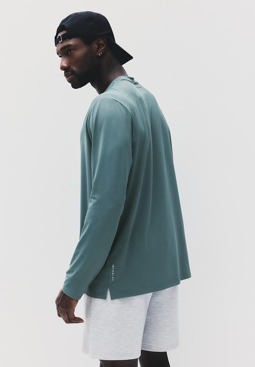 H&M - Long-sleeved sports top with drymove™ - green