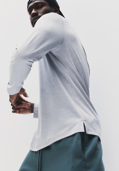 H&M - Long-sleeved sports top with drymove™ - light grey