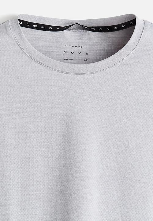 H&M - Long-sleeved sports top with drymove™ - light grey
