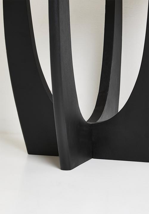 Sixth Floor - Ivory Side Table - Black & Marble