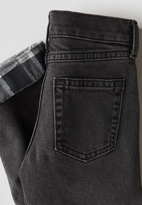 H&M - Slim fit lined jeans - dark grey