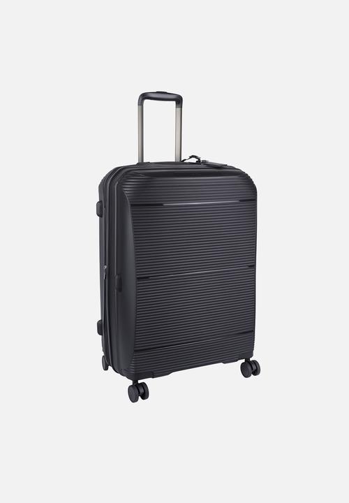 Cellini - QWEST MEDIUM 4 WHEEL TROLLEY CASE - BLACK