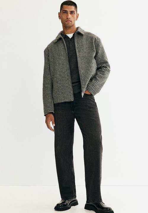 H&M - Regular fit felted overshirt - grey